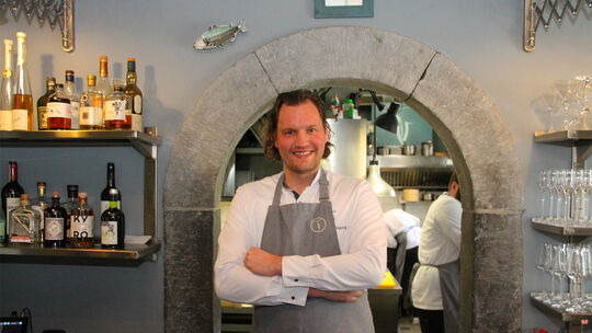 David Weigang hat es geschafft: Der Küchenchef darf sein Restaurant Verbene in Koblenz nun mit einem Stern dekorieren. orighight130t5640887492574922593img