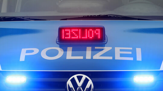 Polizeiwagen mit Blaulicht