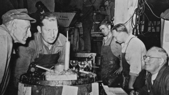 Winzerverein Dernau: Traubenannahme ca. 1955