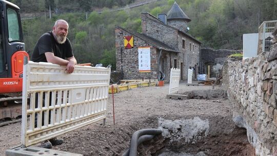 Burg Manderscheid Bauarbeiten Mai 2023