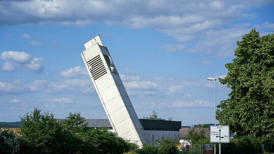 Glockenturm in Montabaur gesprengt