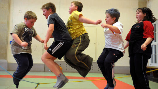Sport und Ernährungsschulung mit Konzept "Klaks"