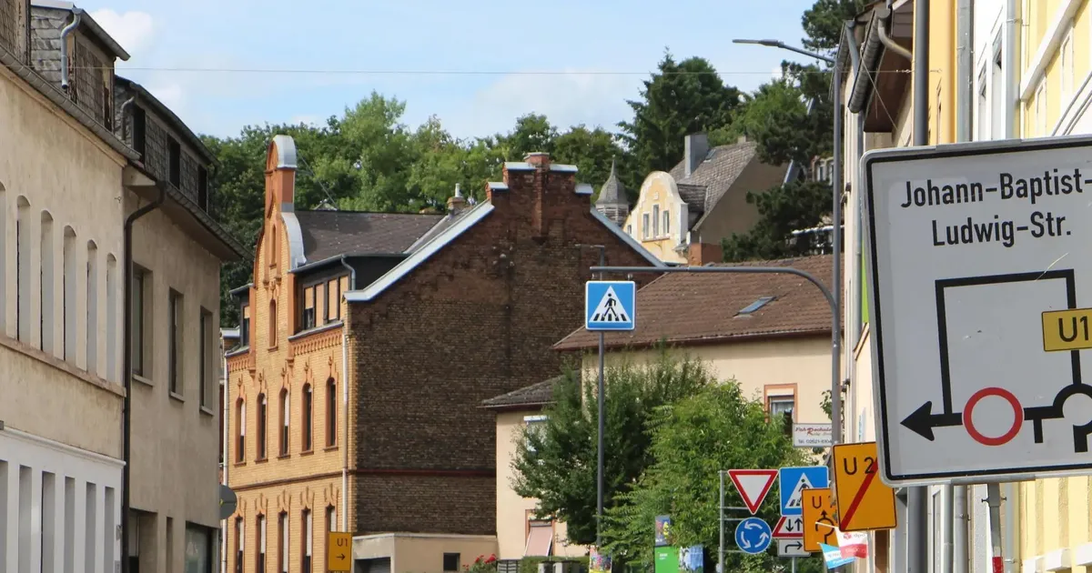 Teilsperrung der JohannBaptistLudwigStraße in Lahnstein Umleitung