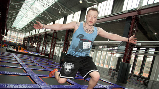 Trampolinspringen für Erwachsene