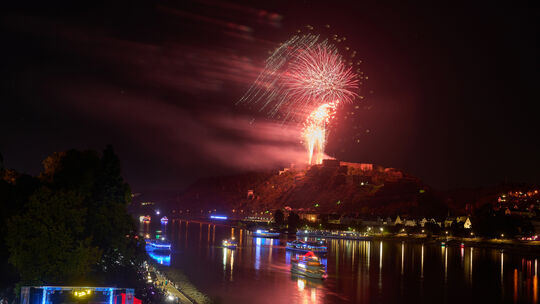 Rhein in Flammen bei Koblenz