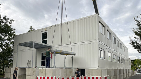 Flüchtlings Container Bürgerpark Unkel