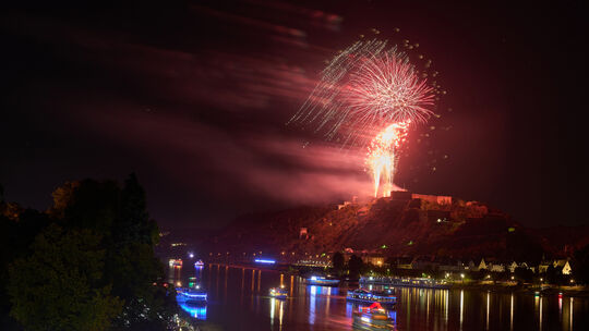 Rhein in Flammen bei Koblenz