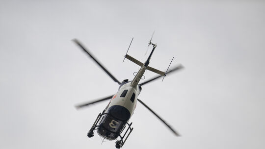 Polizei sichert Flughafen Frankfurt