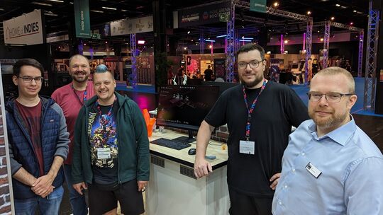 Das Team von Binary Impact auf der Gamescom