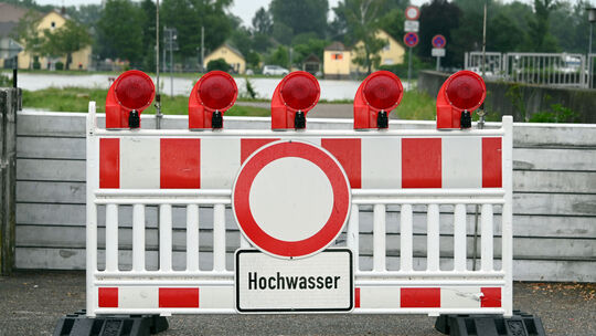 Hochwasser am Rhein
