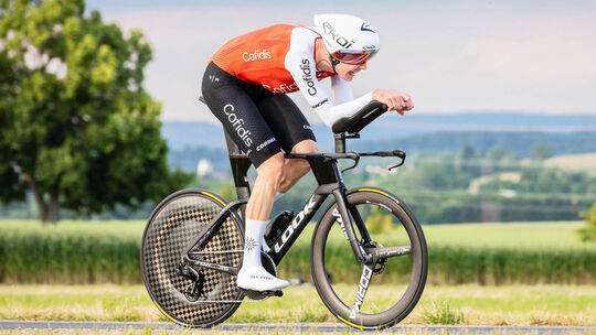 Deutsche Meisterschaft Einzelzeitfahren 2023; Donaueschingen - Bad Dürrheim / Deutschland, 23.06.2023 Maximilian Richard
