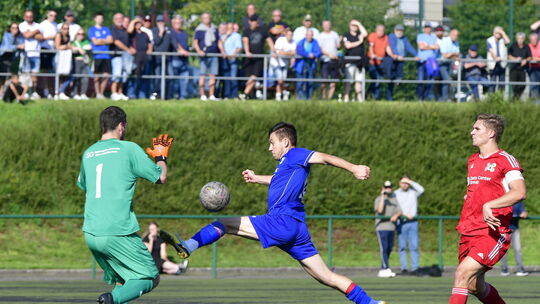 Fussball, Rheinlandliga, SG Malberg vs. VfB Wissen, 26.08.2023