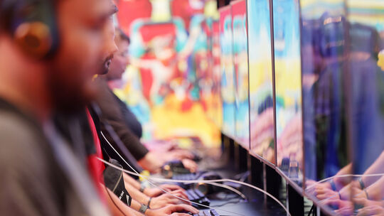 Spieler auf der Gamescom