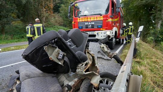 Verkehrsunfall auf L 307 mit mehreren Verletzten