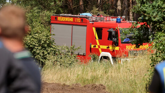 Waldbrand auf ehemaligem Truppenübungsplatz