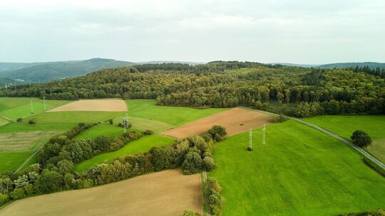 Mögliche Windenergie in der Gemarkung Frücht