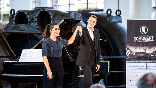 Der Neuwieder Bariton Konstantin Paganetti erreichte gemeinsam mit der Pianistin Franziska Staubach den dritten Platz.