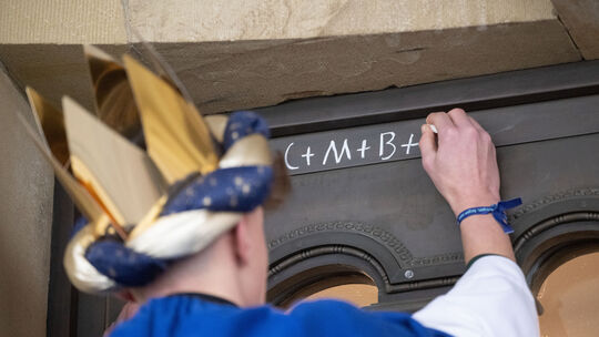 Sternsinger-Empfang bei Ministerpräsident Kretschmann