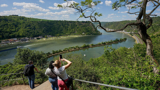 Sonniges Wetter am Mittelrhein