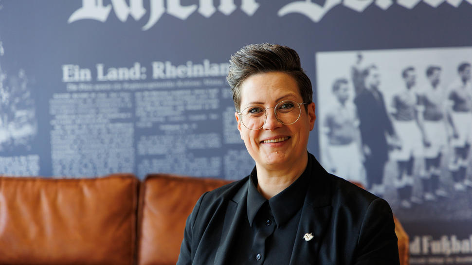 Tanja Gnosa, Kulturwissenschaftlerin und Gleichstellungsbeauftragte der Uni Koblenz, im Medienhaus der Rhein-Zeitung.