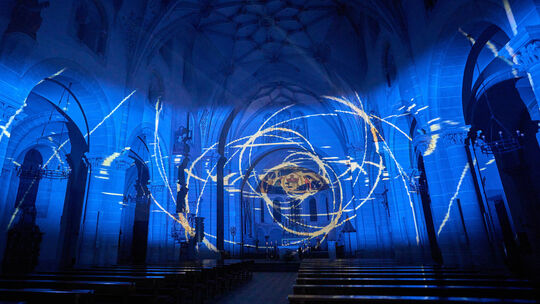 Licht-Konzert in der Koblenzer Basilika