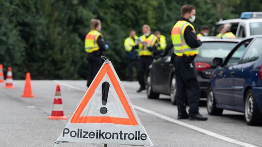 Kontrolleinsatz Polizei Sachsen