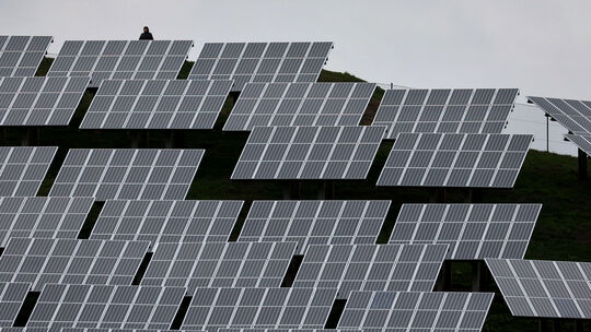 Ausflügler auf "Solarberg"