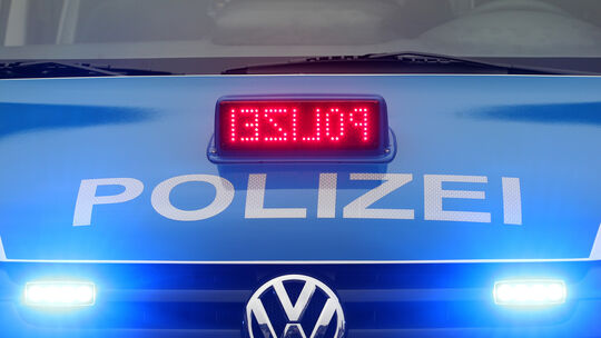 Polizeiwagen mit Blaulicht