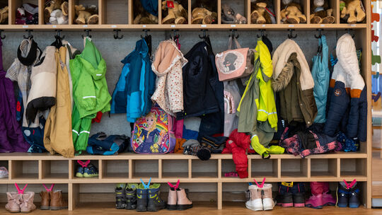 Garderobe in Kita