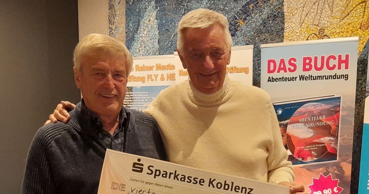 Peter Roehrig Schecküberreichungen von Hans Peter Röhrig und Geschäftsfreunden: Bau ...