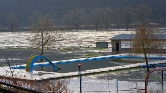 Hochwasser im Rhein