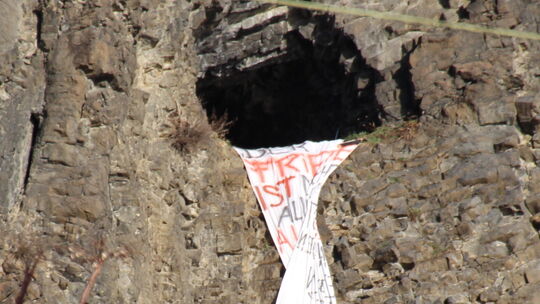 Banner an der Erpeler Ley