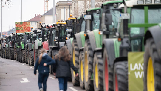 Bauern demonstrieren in Stuttgart