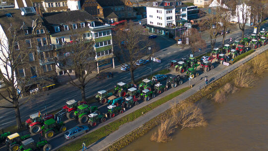 Bauerndemo am 8.1.2024 in Cochem.