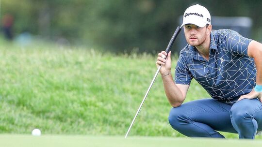 Maximilian Schmitt (GER) auf dem Green, BMW International Open 2023, Golf, DP World Tour, Herren, Runde 2, 23.06.2023 Ei