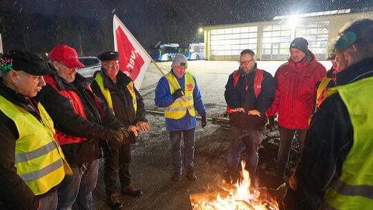 Streik im privaten Busgewerbe
