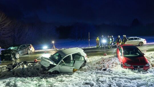Massenkarambolage bei Westernohe