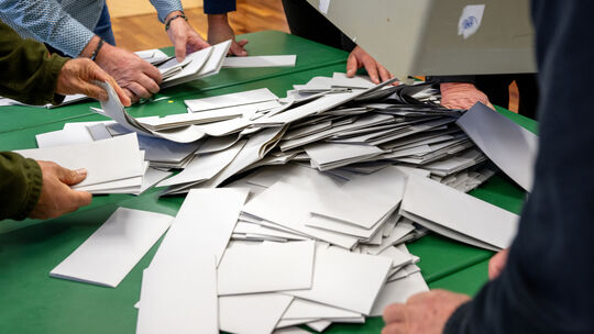 Landtagswahl Bayern - Stimmauszählung
