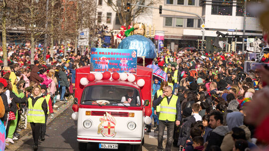 Rosenmontagzug in Koblenz