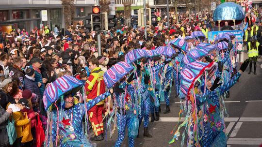 Rosenmontagzug in Koblenz