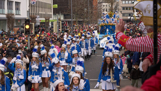 Rosenmontagzug in Koblenz