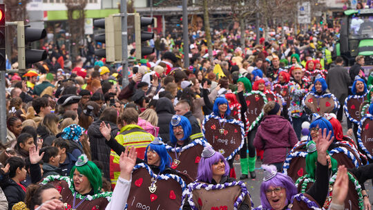 Rosenmontagzug in Koblenz