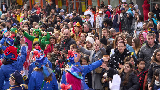 Rosenmontagzug in Koblenz
