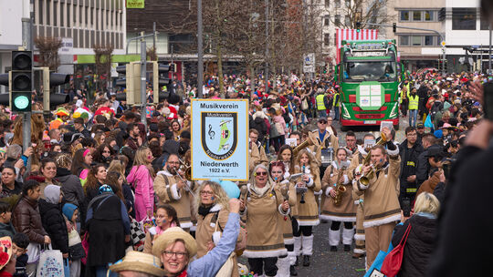 Rosenmontagzug in Koblenz