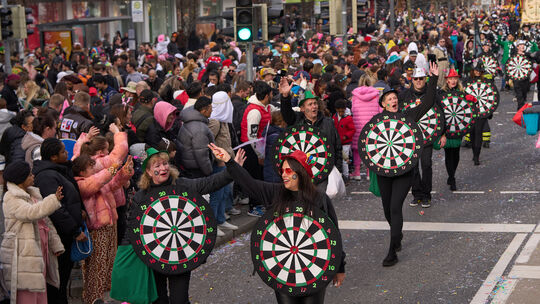 Rosenmontagzug in Koblenz