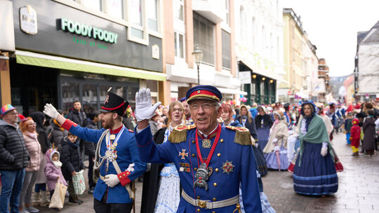 Rosenmontagzug in Koblenz