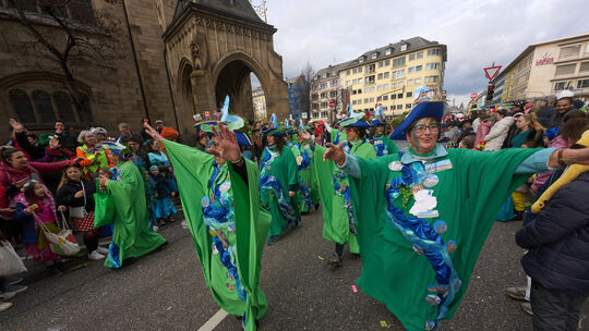 Rosenmontagzug in Koblenz