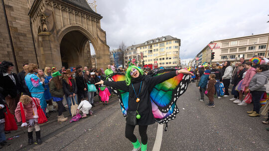 Rosenmontagzug in Koblenz