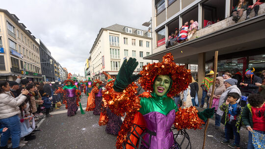 Rosenmontagzug in Koblenz