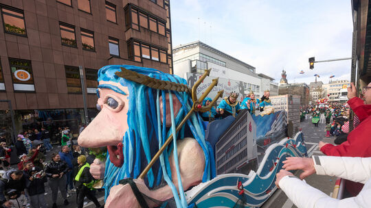 Rosenmontagzug in Koblenz